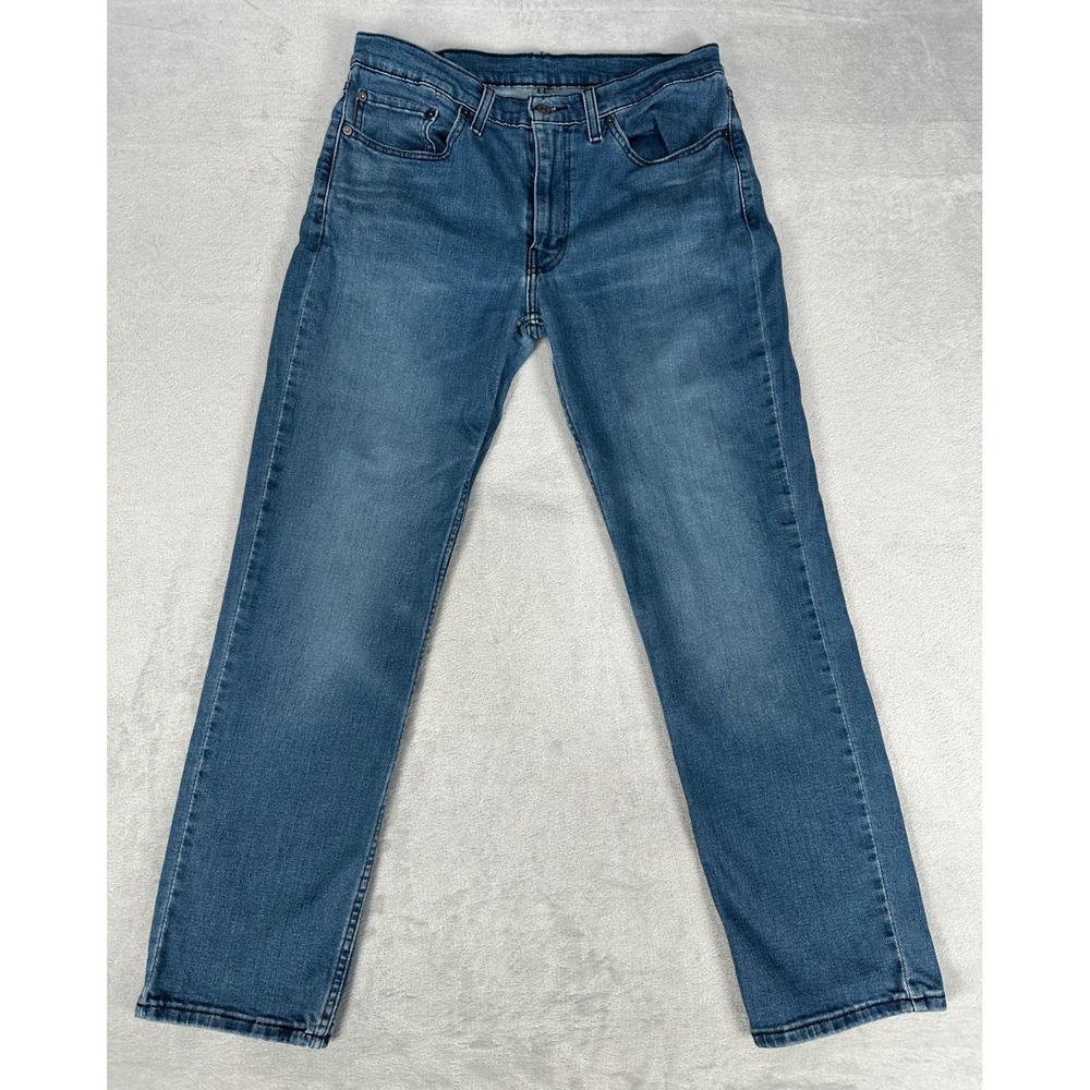 Levi's 514 Jeans Men's Size 34x32 Medium Wash Denim Straight Leg Cowboy